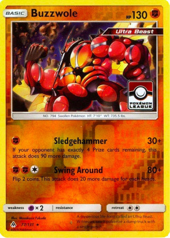 Buzzwole - 77/131 (Pokemon League) [PR - 077/131]