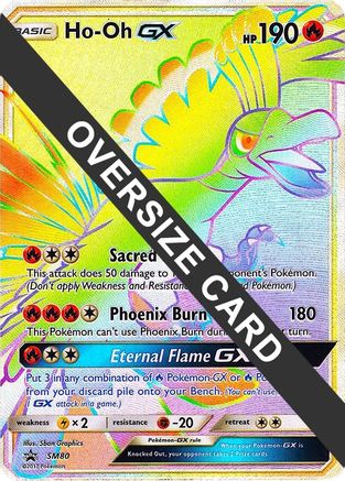 Ho-Oh GX - SM80 (SM Black Star Promo) (SM80) [Jumbo Cards] Holofoil - Promo