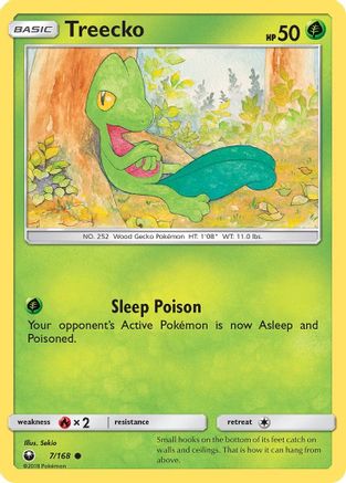 Treecko (007/168) [SM  Celestial Storm] Reverse Holofoil - Common