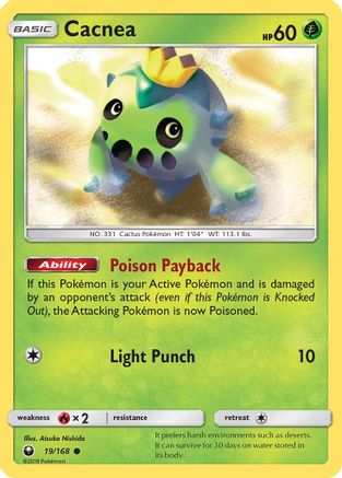 Cacnea (19/168) [SM  Celestial Storm] Reverse Holofoil - Common