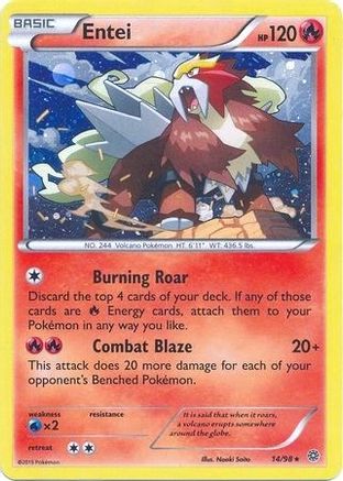 Entei (Cosmos Holo) (014/98) [Blister Exclusives] Holofoil - Promo
