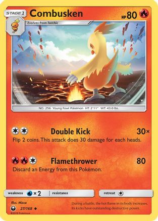 Combusken (27/168) [SM  Celestial Storm] Reverse Holofoil - Uncommon
