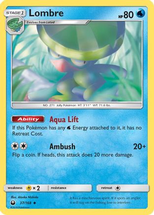 Lombre (037/168) [SM  Celestial Storm] Reverse Holofoil - Uncommon