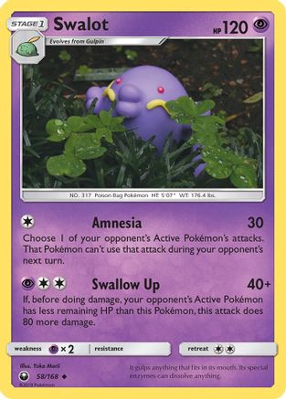 Swalot (058/168) [SM  Celestial Storm] Reverse Holofoil - Uncommon