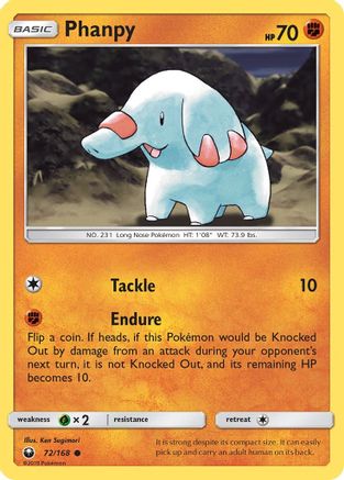 Phanpy (072/168) [SM  Celestial Storm] Reverse Holofoil - Common