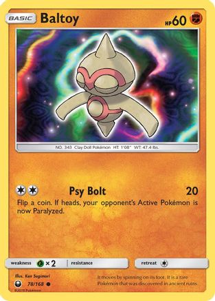 Baltoy (78/168) [SM  Celestial Storm] Reverse Holofoil - Common