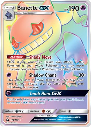 Banette GX (Secret) (174/168) [SM  Celestial Storm] Holofoil - Secret Rare