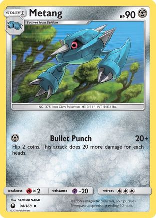 Metang (94/168) [SM  Celestial Storm] Reverse Holofoil - Uncommon