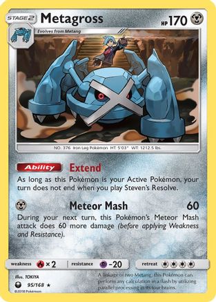 Metagross (095/168) [SM  Celestial Storm] Holofoil - Holo Rare