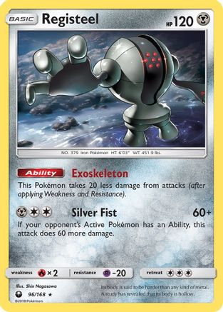 Registeel (096/168) [SM  Celestial Storm] Reverse Holofoil - Rare
