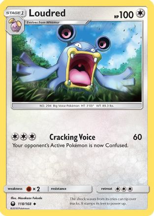 Loudred (118/168) [SM  Celestial Storm] Reverse Holofoil - Uncommon