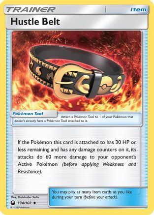Hustle Belt (134/168) [SM  Celestial Storm] Reverse Holofoil - Uncommon