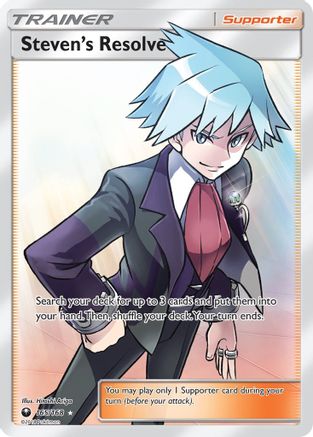 Steven's Resolve (Full Art) (165/168) [SM  Celestial Storm] Holofoil - Ultra Rare