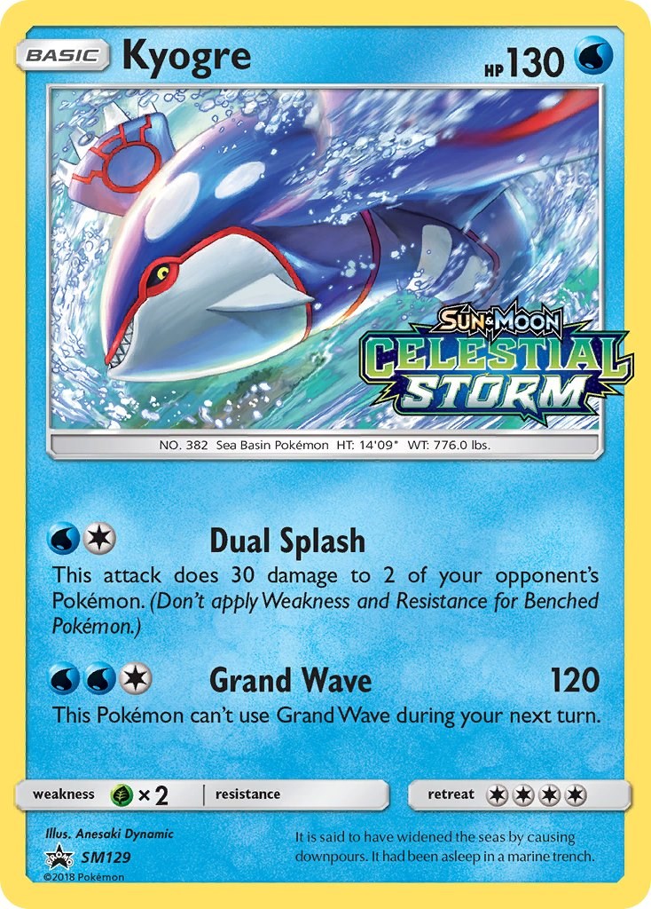Kyogre - SM129 (Prerelease) [SMP - SM129]