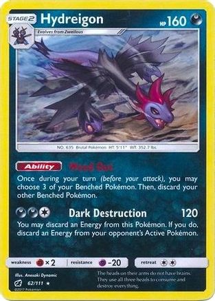 Hydreigon (Cracked Ice Holo) (62/111) [Deck Exclusives] Holofoil - Holo Rare