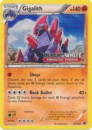 Gigalith (Prerelease) (53/98) [Black and White Promos] Holofoil - Promo