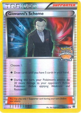 Giovanni's Scheme (Regional Championships) (138/162) [League & Championship Cards] Reverse Holofoil - Promo