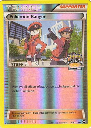 Pokemon Ranger (Regional Championships) [Staff] (104/114) [League & Championship Cards] Reverse Holofoil - Promo