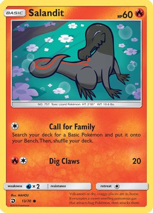 Salandit (013/70) [Dragon Majesty] Reverse Holofoil - Common