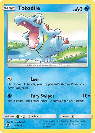 Totodile (022/70) [Dragon Majesty] Reverse Holofoil - Common