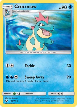 Croconaw (023/70) [Dragon Majesty] Reverse Holofoil - Uncommon