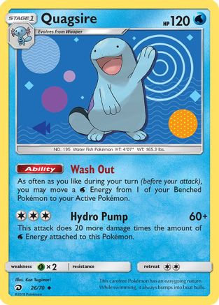 Quagsire (026/70) [Dragon Majesty] Reverse Holofoil - Uncommon