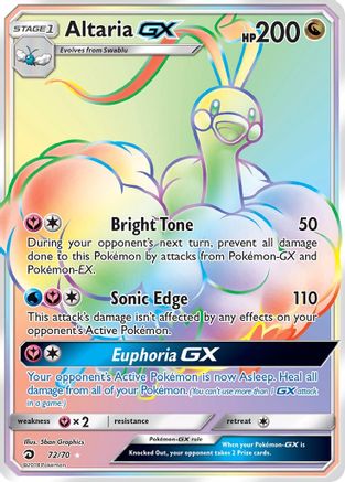 Altaria GX (Secret) (72/70) [Dragon Majesty] Holofoil - Secret Rare