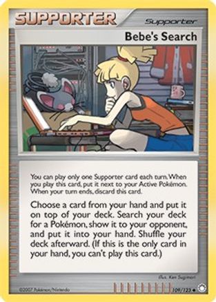 Bebe's Search (Cosmos Holofoil) (109/123) [Miscellaneous Cards & Products] Holofoil - Promo