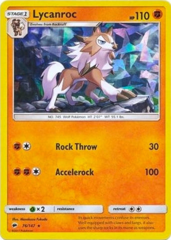 Lycanroc - 76/147 (Cracked Ice Holo) [PR - 076/147]
