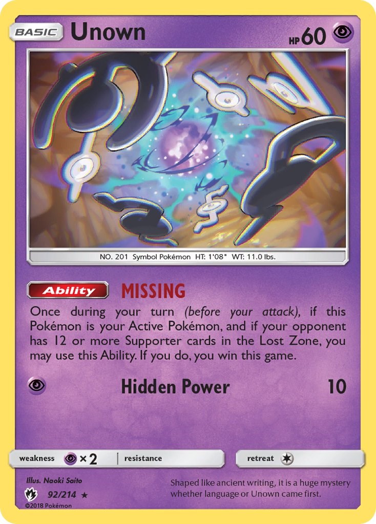 Unown (92) [SM8 - 92/214]
