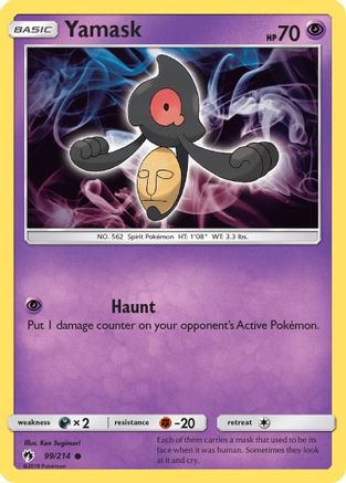 Yamask (99/214) [SM  Lost Thunder] Reverse Holofoil - Common