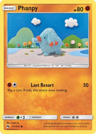 Phanpy (111/214) [SM  Lost Thunder] Reverse Holofoil - Common
