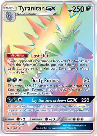 Tyranitar GX (Secret) (223/214) [SM  Lost Thunder] Holofoil - Secret Rare