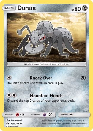 Durant (128/214) [SM  Lost Thunder] Reverse Holofoil - Common