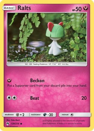Ralts (139/214) [SM  Lost Thunder] Reverse Holofoil - Common