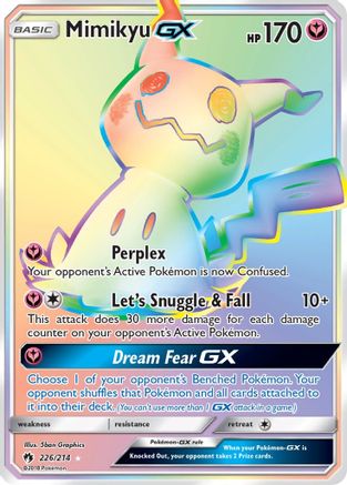Mimikyu GX (Secret) (226/214) [SM  Lost Thunder] Holofoil - Secret Rare