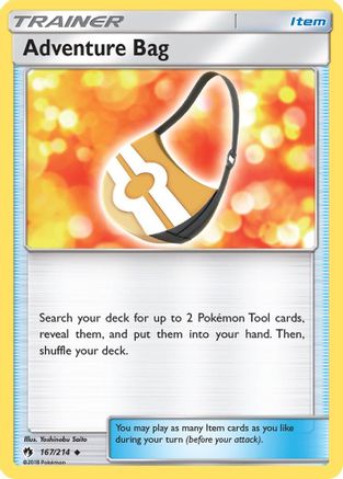 Adventure Bag (167/214) [SM  Lost Thunder] Reverse Holofoil - Uncommon