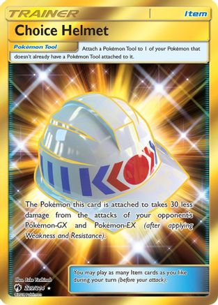 Choice Helmet (Secret) (229/214) [SM  Lost Thunder] Holofoil - Secret Rare