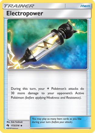 Electropower (172/214) [SM  Lost Thunder] Reverse Holofoil - Uncommon