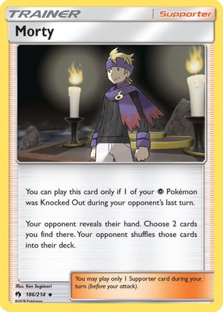 Morty (186/214) [SM  Lost Thunder] - Uncommon