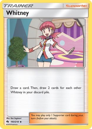 Whitney (193/214) [SM  Lost Thunder] Reverse Holofoil - Uncommon