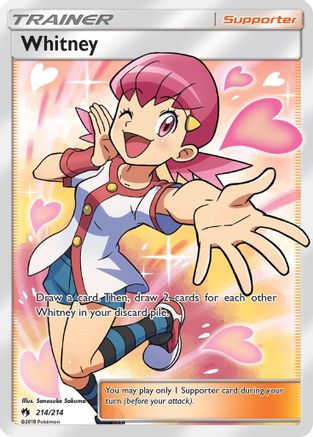 Whitney (Full Art) (214/214) [SM  Lost Thunder] Holofoil - Ultra Rare