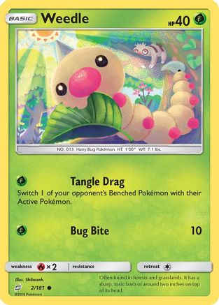 Weedle (002/181) [SM  Team Up] - Common