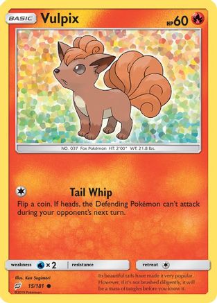 Vulpix (015/181) [SM  Team Up] Reverse Holofoil - Common