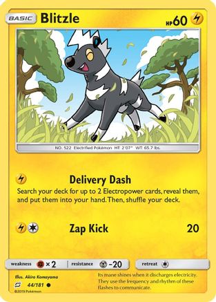 Blitzle (44/181) [SM  Team Up] Reverse Holofoil - Common
