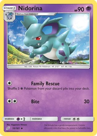 Nidorina (55/181) [SM  Team Up] Reverse Holofoil - Uncommon