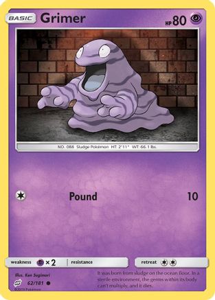Grimer (062/181) [SM  Team Up] Reverse Holofoil - Common