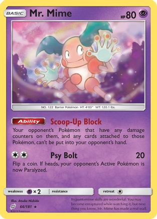 Mr. Mime (066/181) [SM  Team Up] - Rare