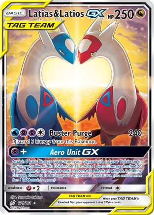 Latias & Latios GX (Alternate Full Art) (170/181) [SM  Team Up] Holofoil - Ultra Rare