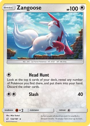 Zangoose (132/181) [SM  Team Up] Holofoil - Holo Rare